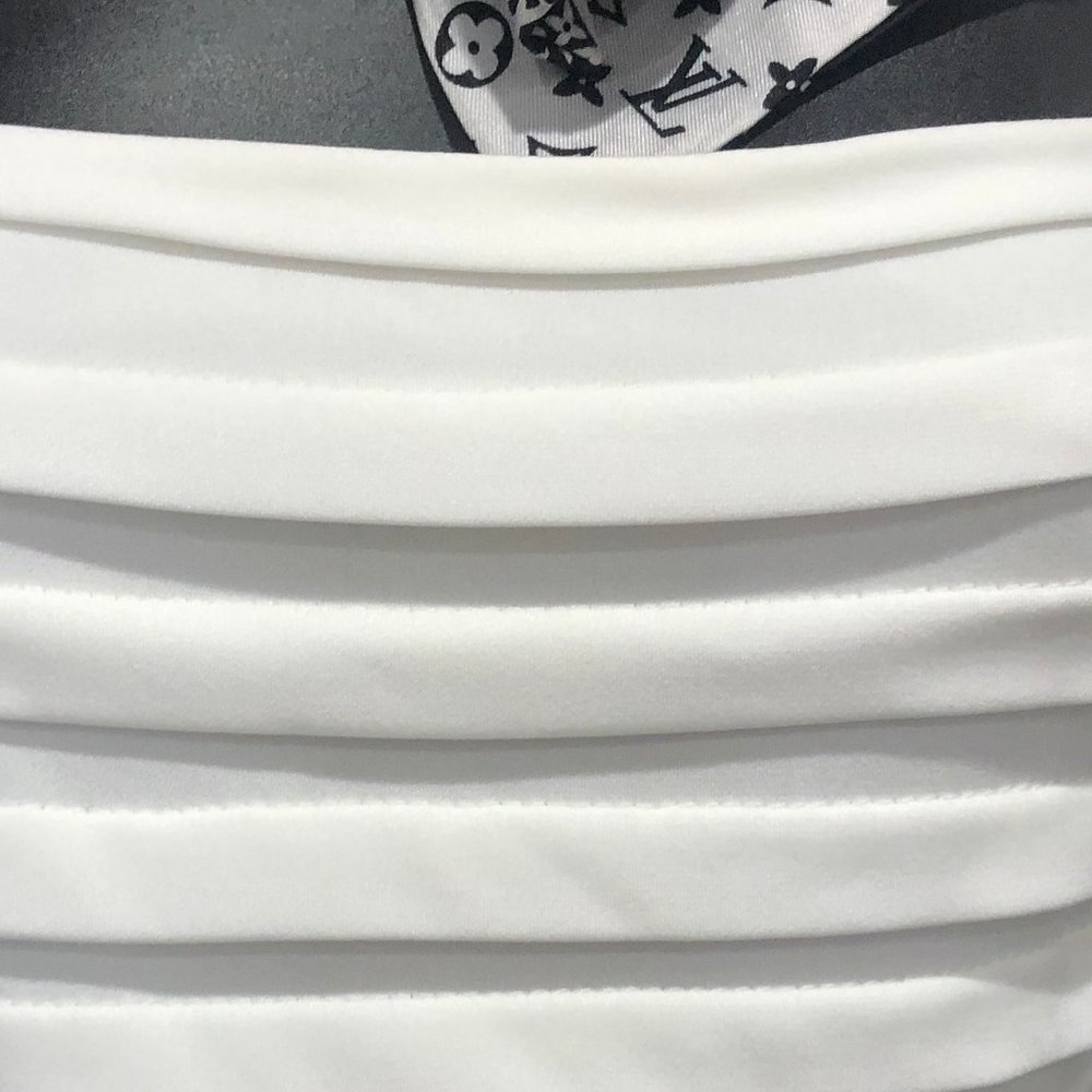 TWO -TONED  RUFFLE DRESS - Picture 10 of 13